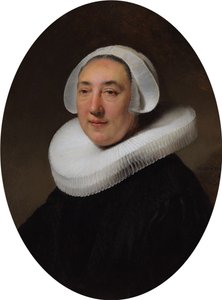 Haesje Jacobsdrの肖像。クリーバーグ発（....-1641）